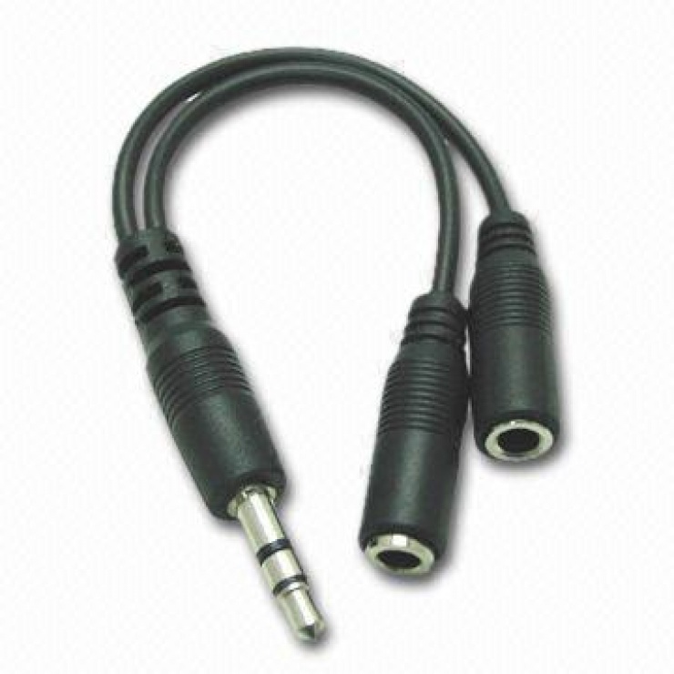 Cablu Splitter Audio 3.5mm la 2x 3.5mm KJR-02A