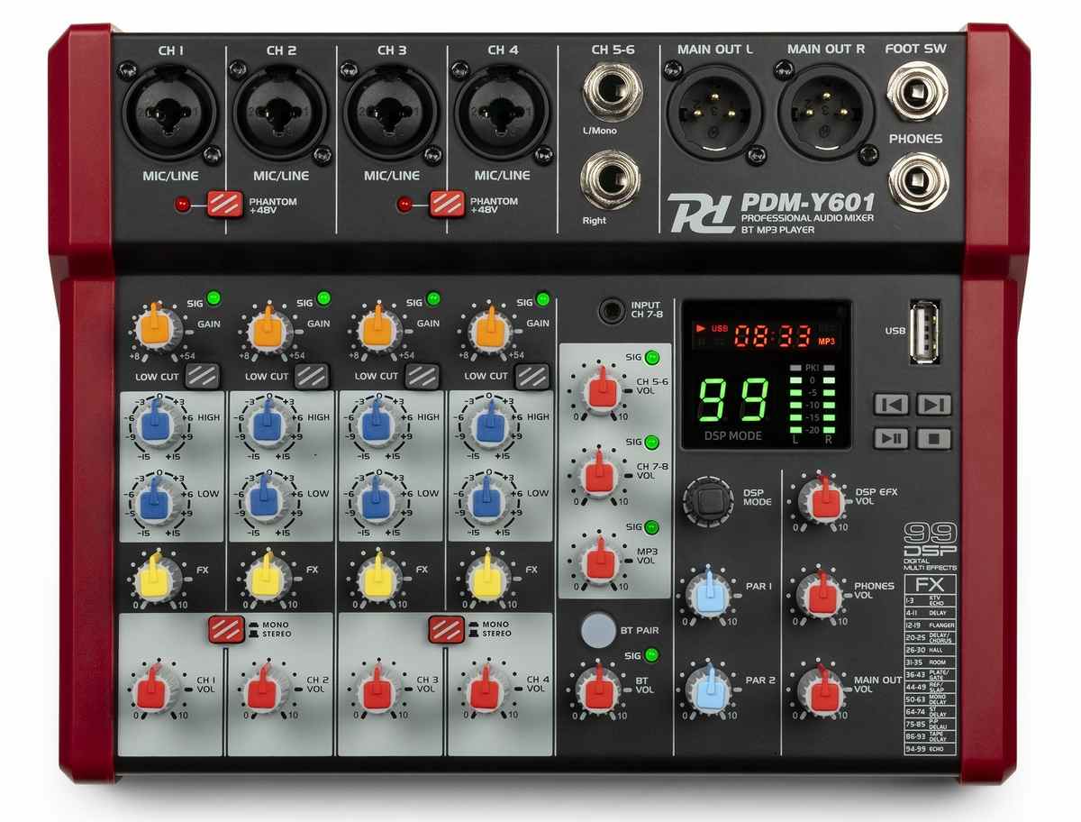 Mixer Studio Power Dynamics 6 Canale cu Bluetooth