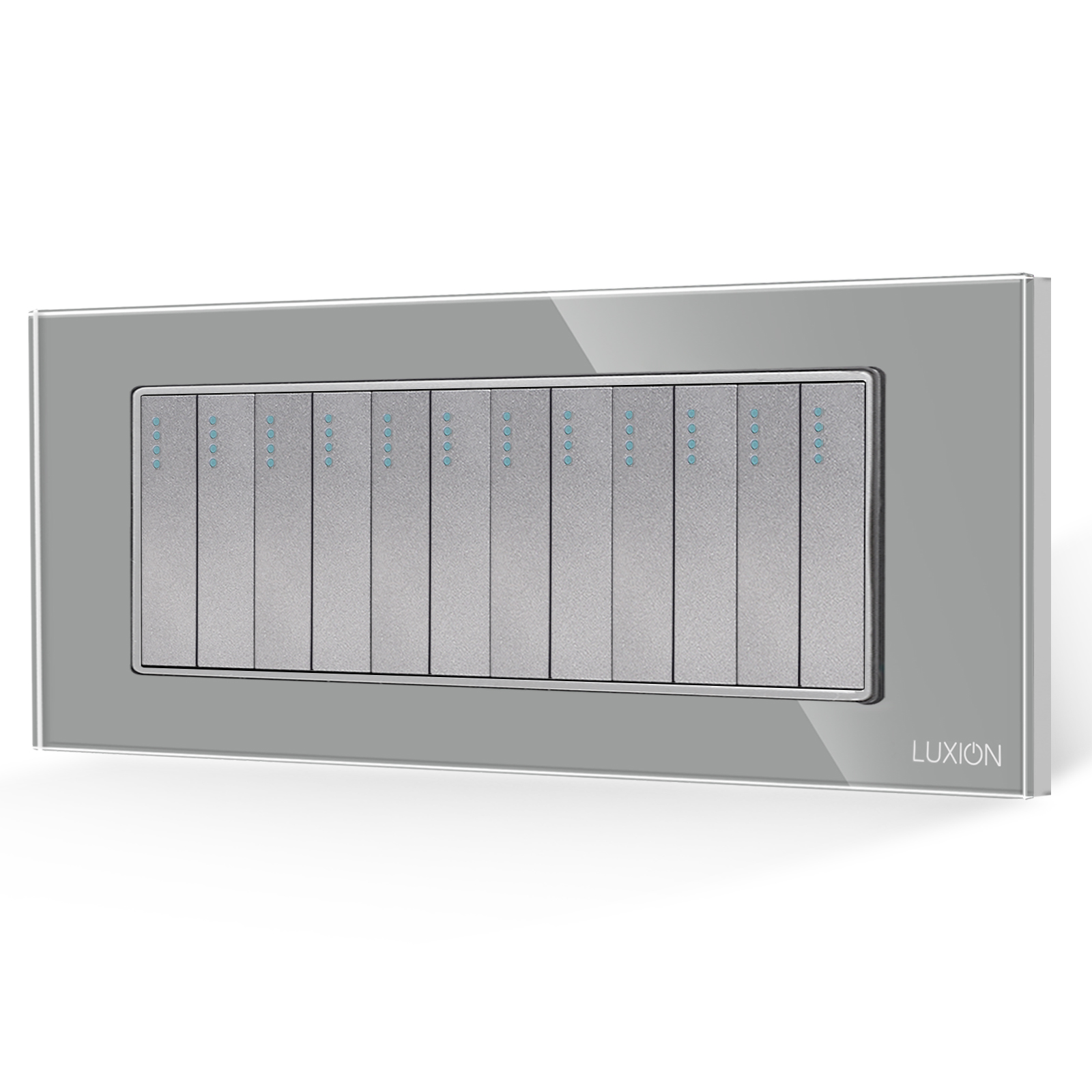 Întrerupător Mecanic 12 Posturi Luxion cu Rama Sticlă - imagine 13