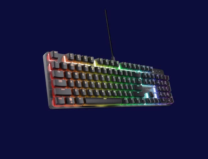 Tastatura Mecanica Trust GXT 871 Zora 104 Taste Negru - imagine 2