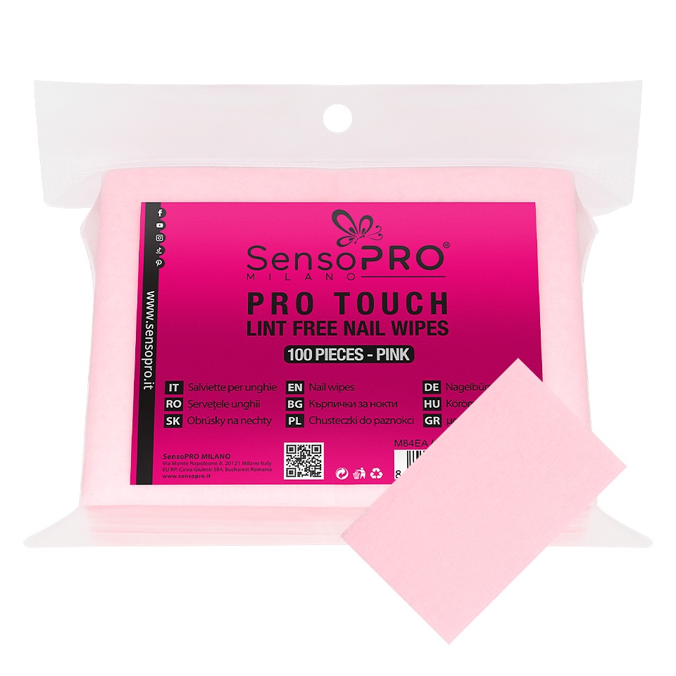 Servetele Unghii Pro Touch SensoPRO, Pink, 100 buc