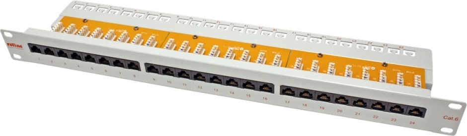 Patch Panel UTP Cat.6, 24 Porturi, Roline - imagine 1
