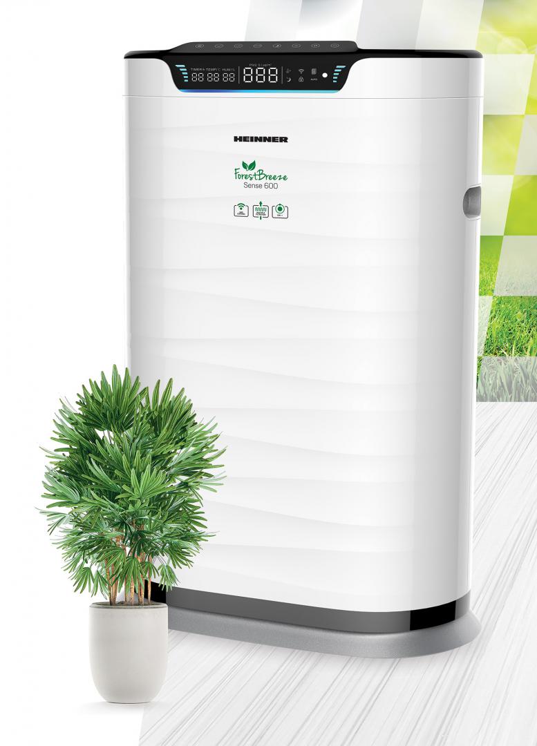 Purificator Aer Heinner HPA-600WIFI - 72m², HEPA H11, WiFi - imagine 3