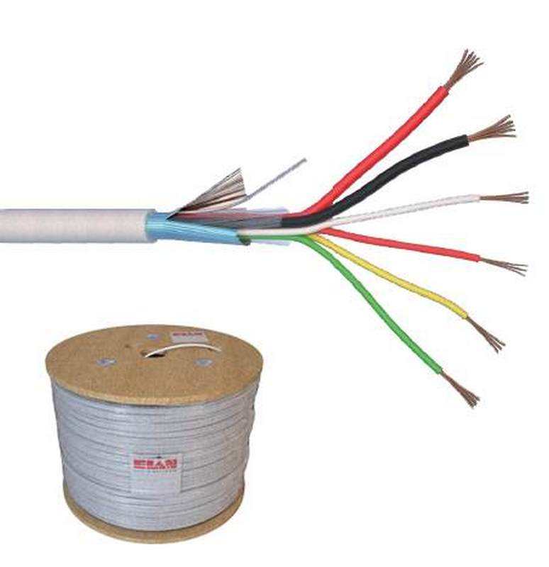 Cablu Alarma Elan Ecranat, Cupru, 500m