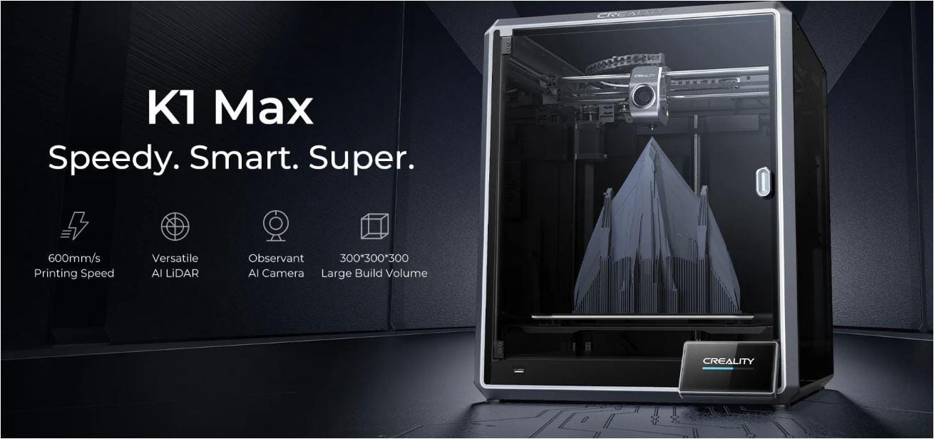 Imprimanta 3D Creality K1 MAX - Viteză 600mm/s, AI Camera - imagine 11
