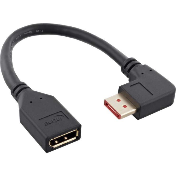 Cablu DisplayPort 8K 0.15m InLine Unghi Drept