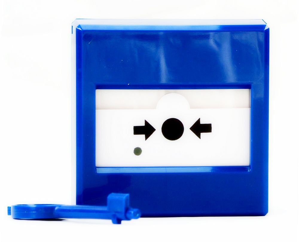 Buton Incendiu Inim IC0020B Albastru