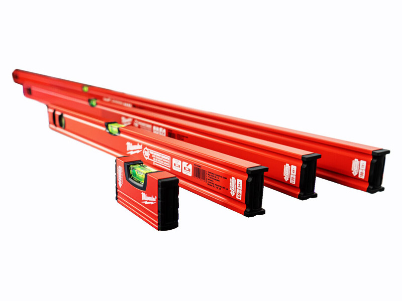 Set 4 Nivele Slim Milwaukee 10-180 cm, Precizie ±0.5 mm/m