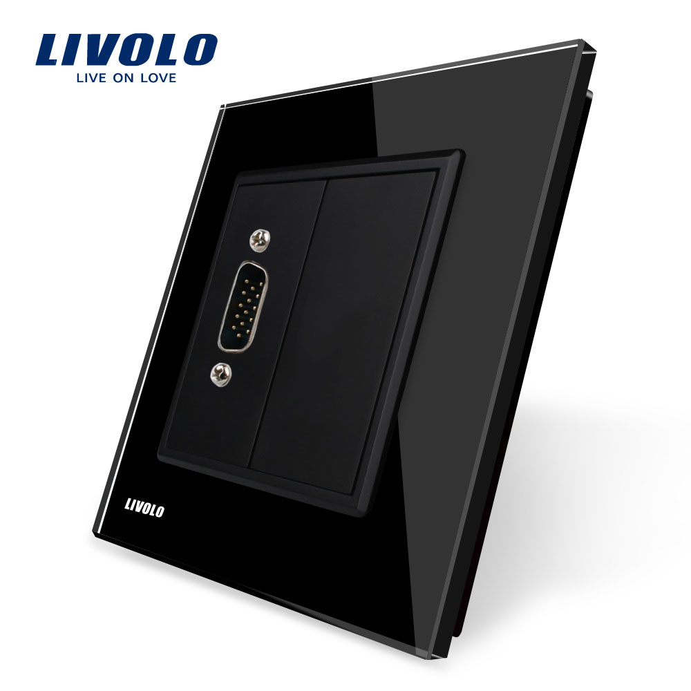 Priza VGA Livolo cu Rama Sticlă 15 pini - imagine 4