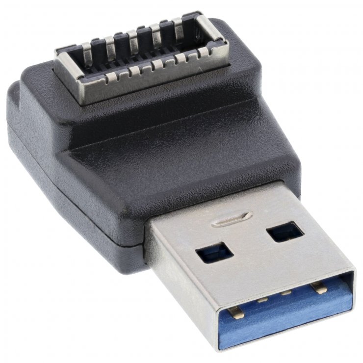 Adaptor USB-A la Header 90° InLine, 10 Gb/s