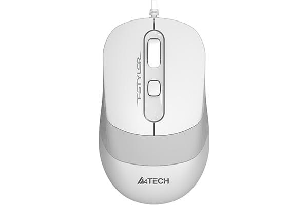 Mouse A4TECH FM10 cu fir, optic, 1200 DPI, alb - imagine 2