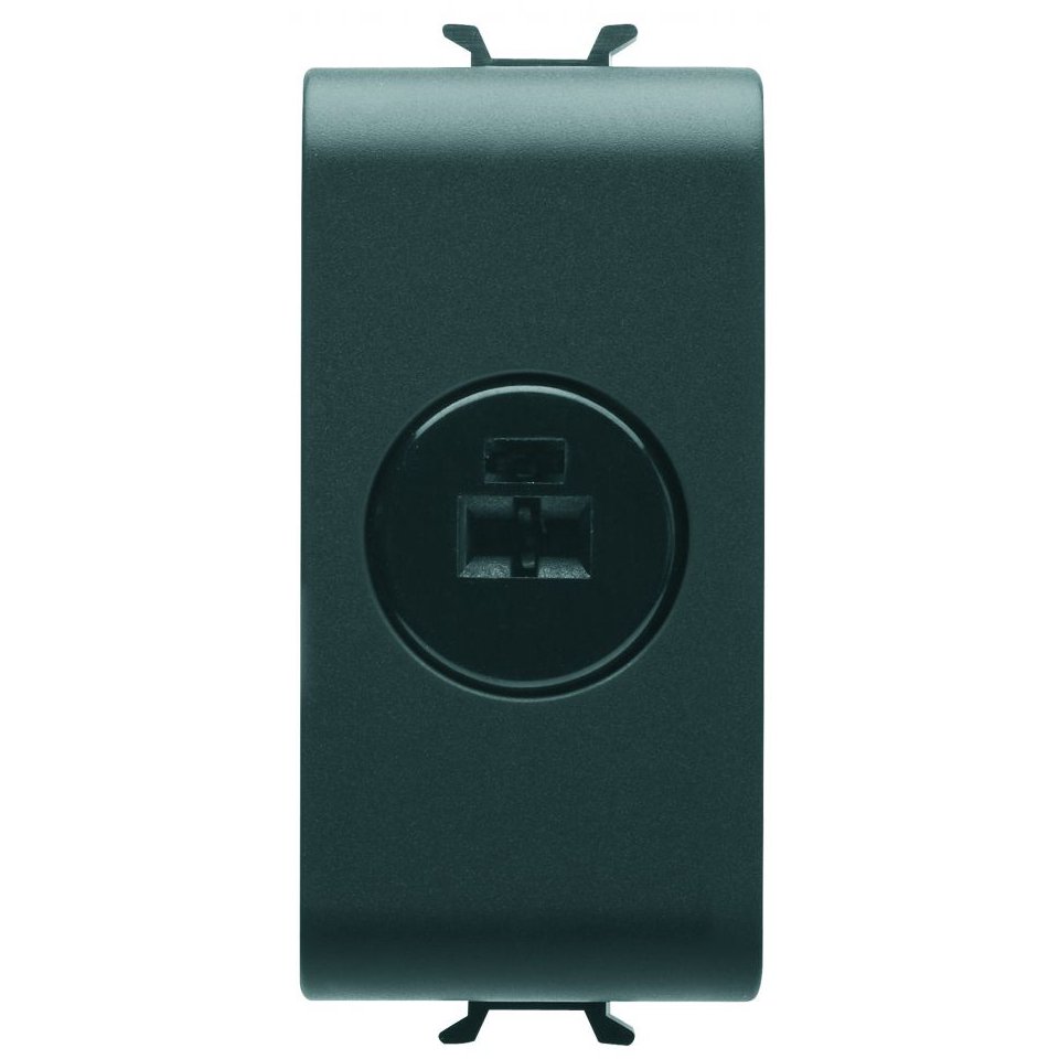 Priza Audio/Video Gewiss Chorus 1 Modul, Negru Satin