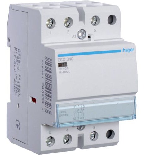 Contactor Modular Hager ESC340 40A 3 poli