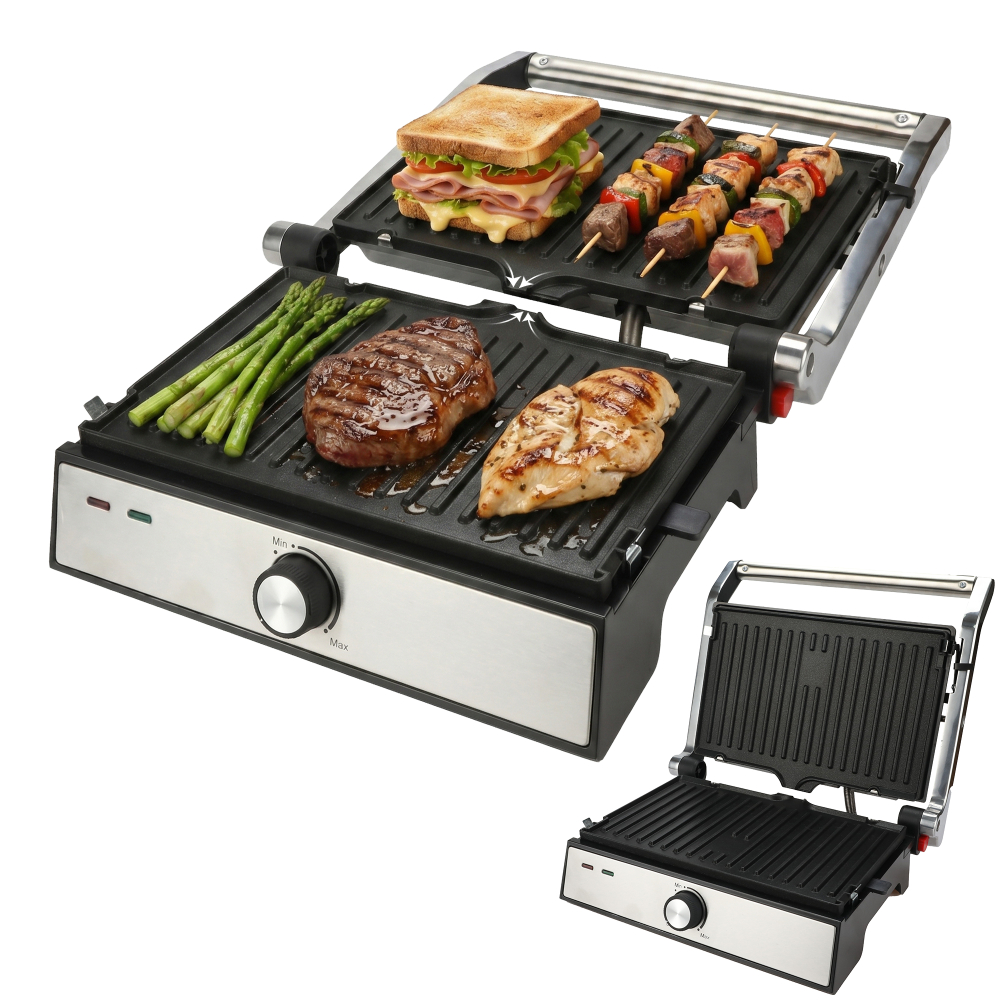 Gratar electric iHunt Bro Dual Grill XXL, 1500W
