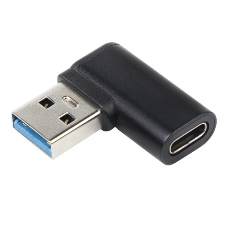 Adaptor USB 3.1 Type C la USB-A OEM, 90°