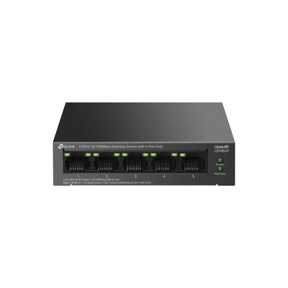 Switch PoE TP-Link 5-Port 10/100 Mbps - 4 Porturi PoE 41W