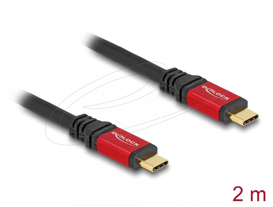 Cablu USB-C Delock 3.2 100W 2m