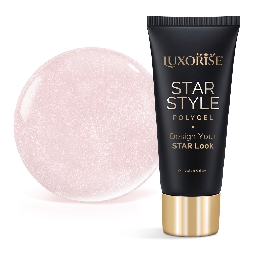 Polygel LUXORISE STAR STYLE - STAR SIGNATURE Collection, Exquisite Nude, 15ml