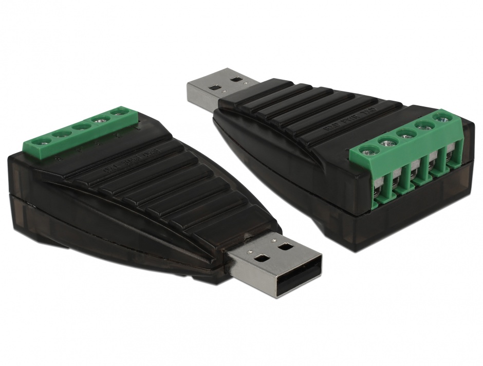 Adaptor Delock USB la Serial RS-422/485 cu protecție