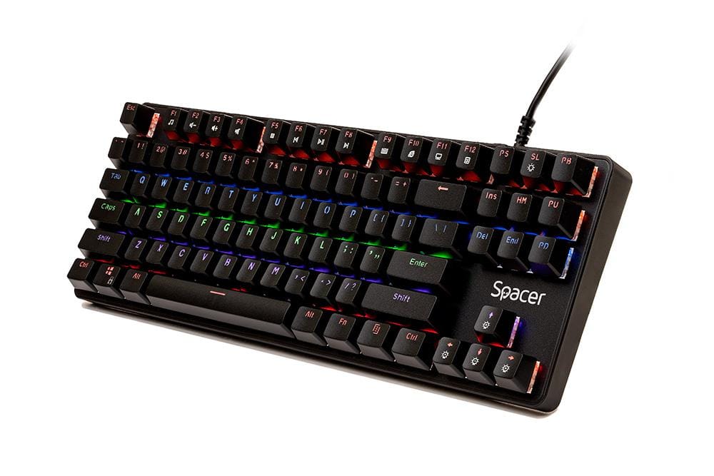 Tastatura Mecanica Gaming Spacer IMMORTAL, Switch Albastru, RGB - imagine 4