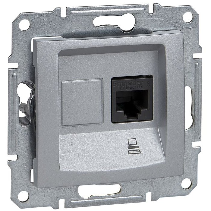 Priza Date RJ45 Schneider Sedna Aluminiu