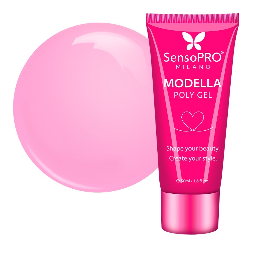 Polygel MODELLA SensoPRO Milano - Soft Pink, 50ml