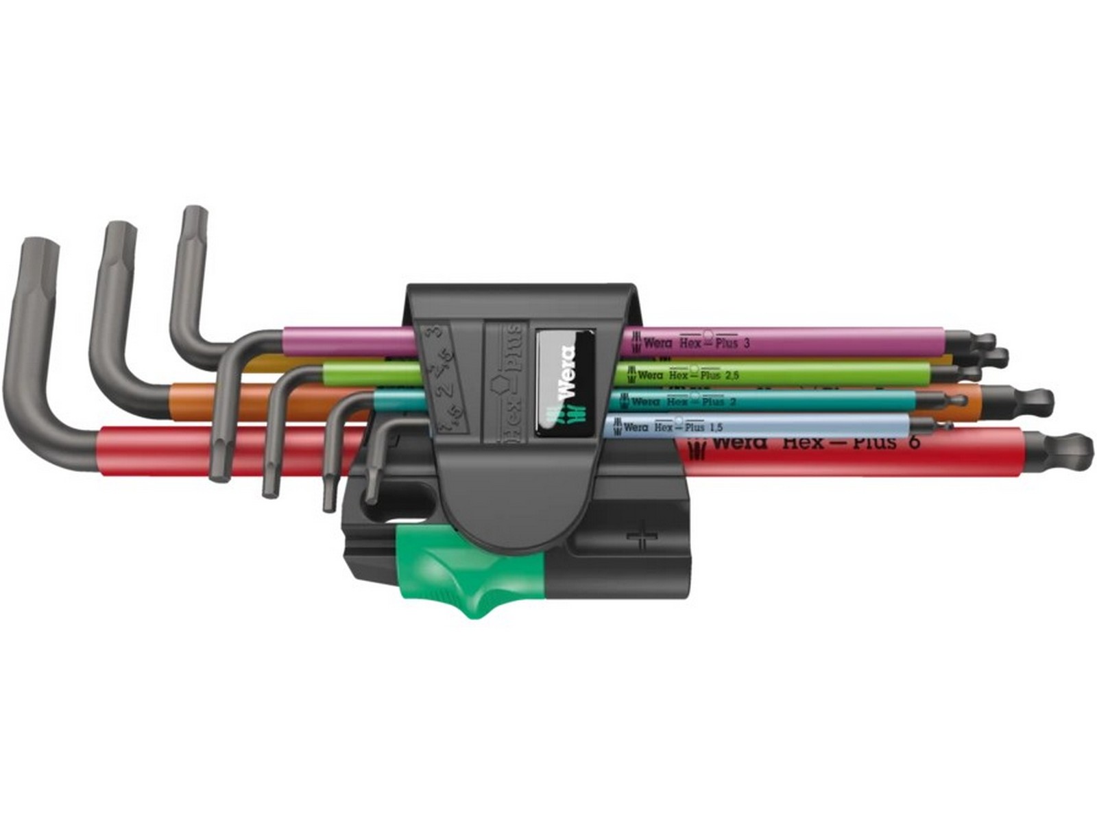Set chei imbus Wera 950/7 Hex-Plus, 7 bucăți, cap sferic