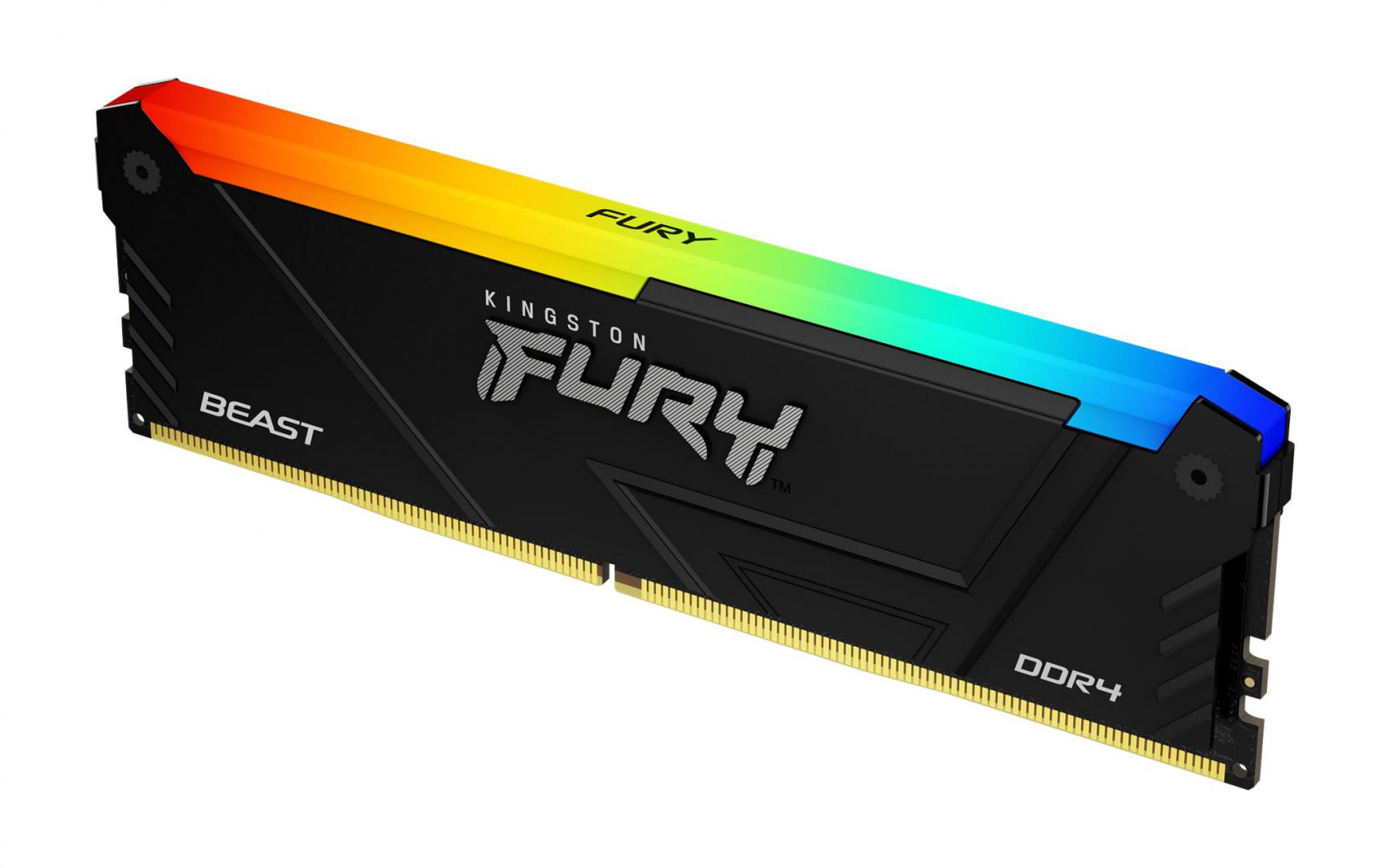 Memorie RAM Kingston 8GB DDR4 3600MHz FURY Beast RGB - imagine 4