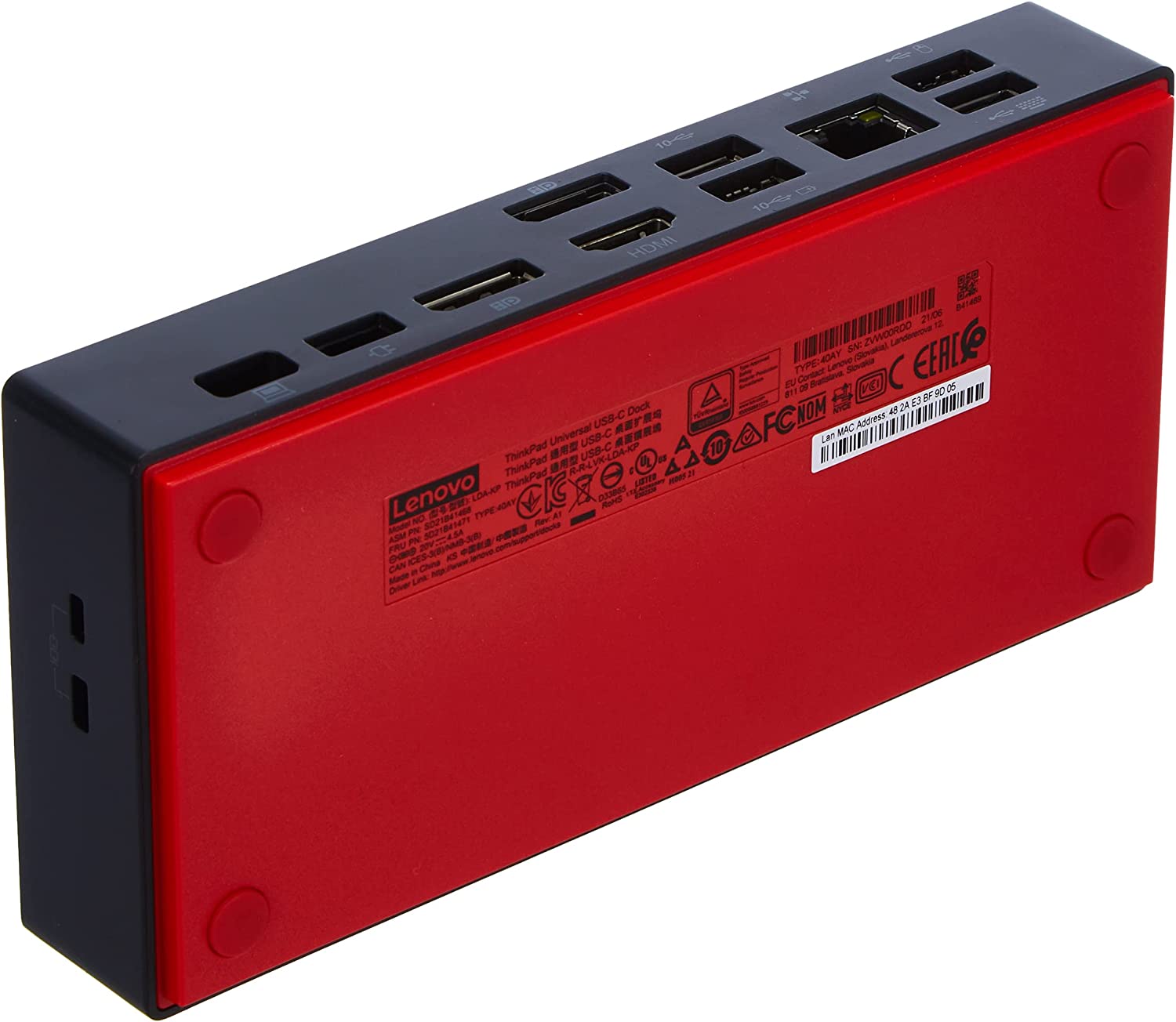 Docking Station Lenovo ThinkPad Universal USB-C 90W - imagine 3