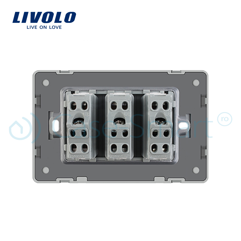 Modul Priză Triplă LIVOLO Italiană - imagine 3