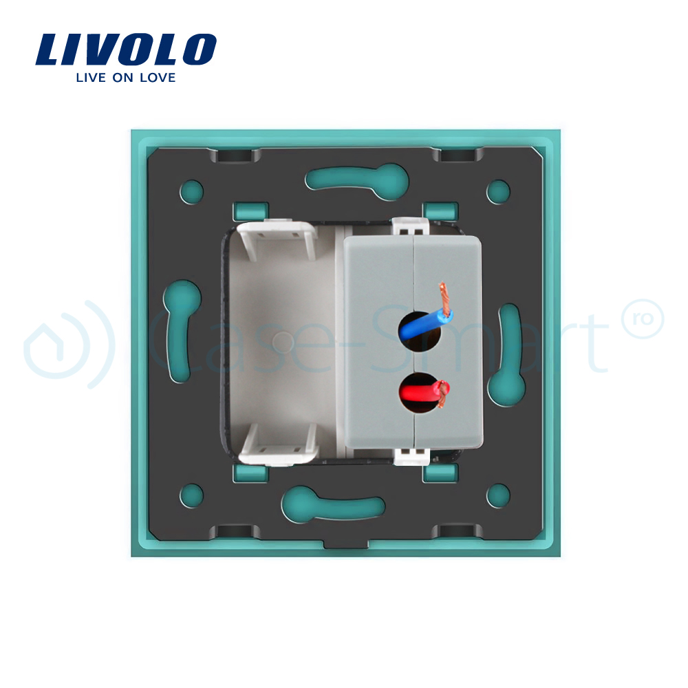 Priza USB Livolo cu Rama Sticlă - imagine 12