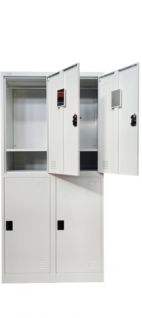 Vestiar Metal 4 Uși | Mobilier Depozitare Profesional - imagine 2