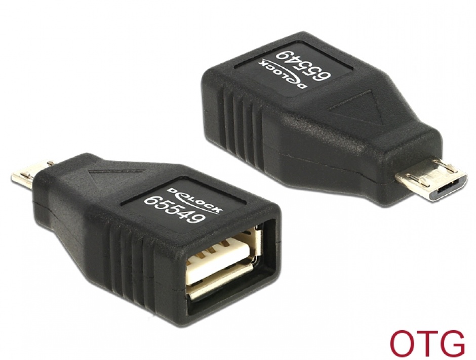 Adaptor OTG USB 2.0 la Micro USB Delock