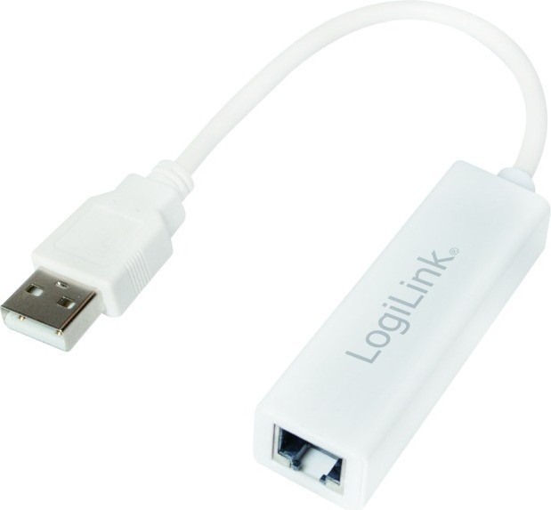 Adaptor USB 2.0 la RJ45 Logilink UA0144B Alb - 100Mbps