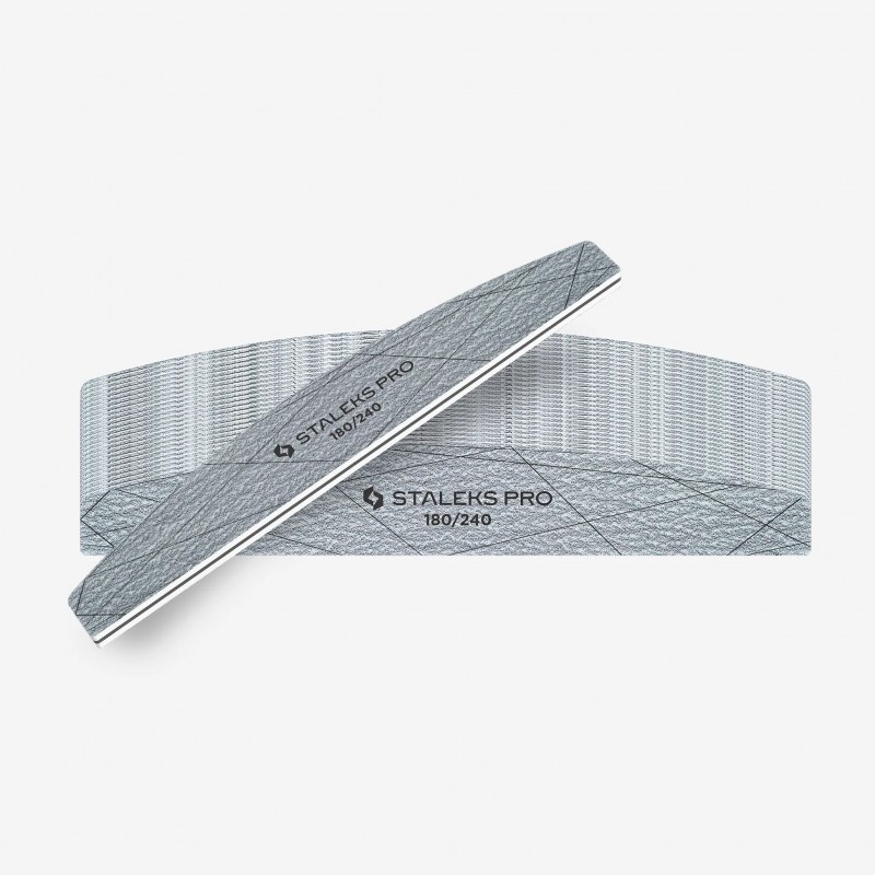 Pilă Semilună Staleks Smart 180/240 Grit, Set 25 Bucăți