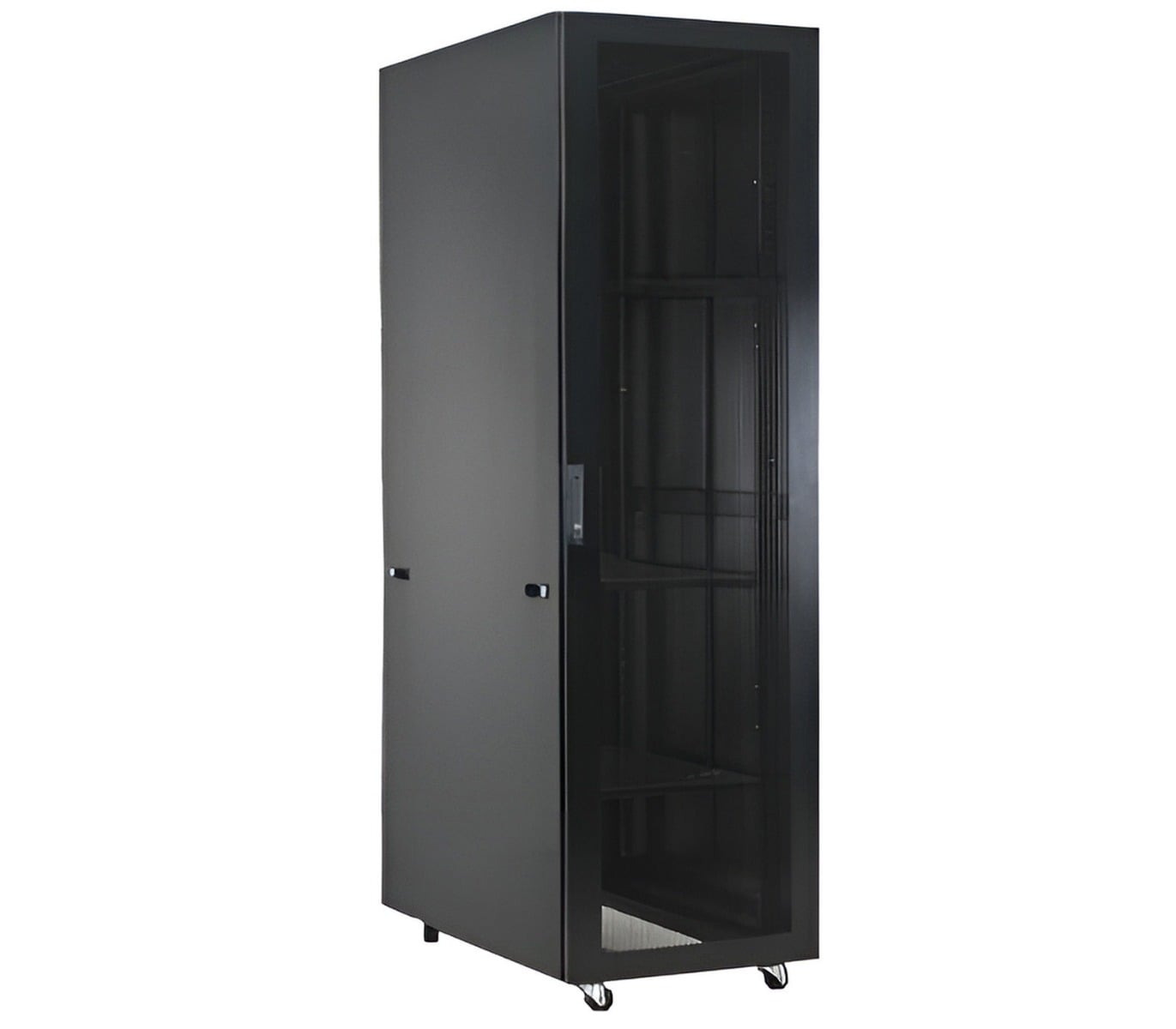 Rack Server Safer 22U Mobil cu Ușă Sticlă