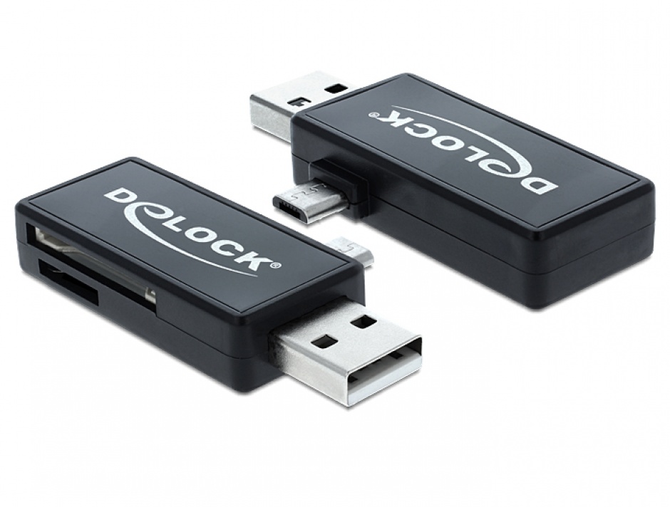 Cititor Carduri Delock OTG Micro USB & USB