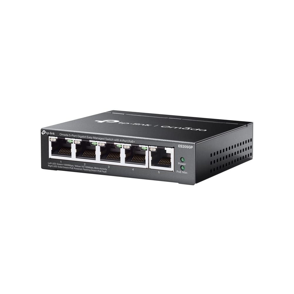Switch TP-LINK Omada ES205GP 5-Port Gigabit PoE+ 65W Managed - imagine 8