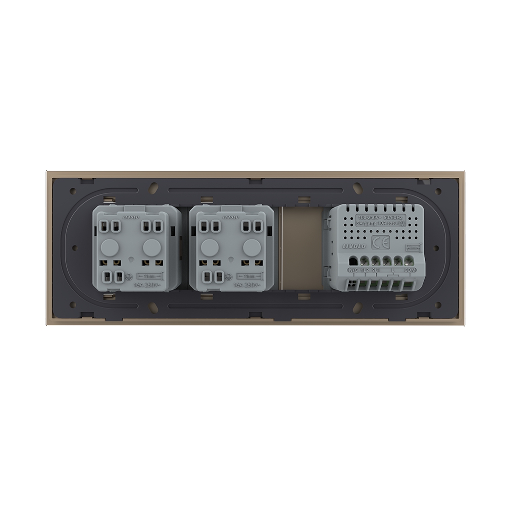 Intrerupator Dublu + 2 Prize Livolo Sticla - imagine 12