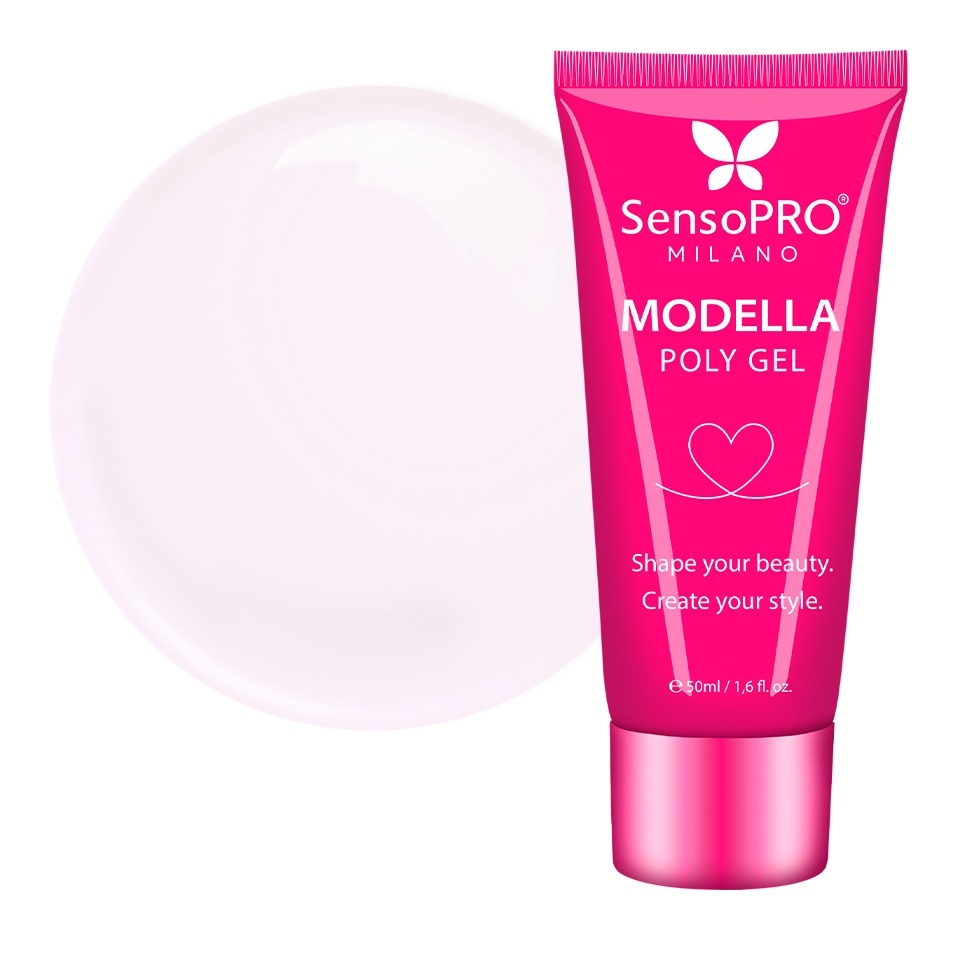 Polygel MODELLA SensoPRO Milano - Rose Cloud, 50ml