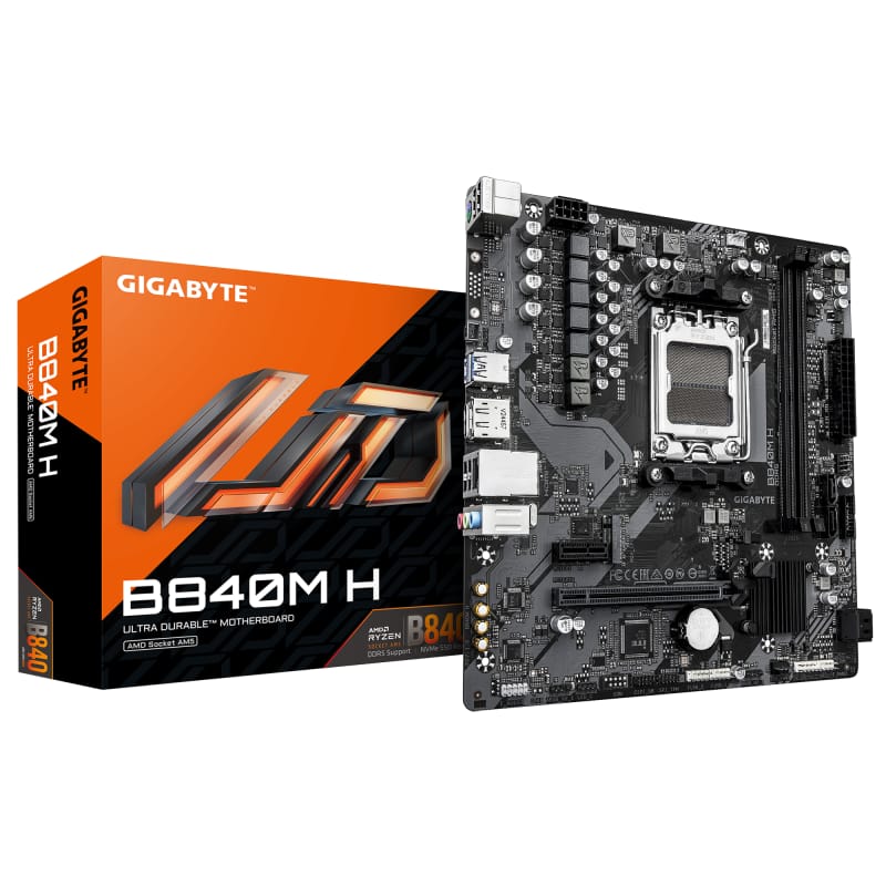 Placă de bază GIGABYTE B840M H AMD AM5 DDR5 Micro-ATX - imagine 2