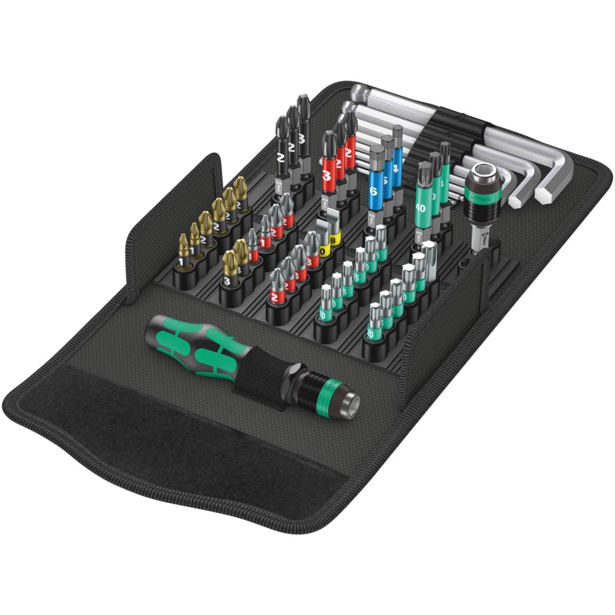 Trusă Wera 52 piese Kraftform Kompakt 100 cu Hex-Plus