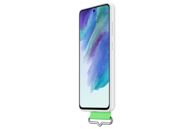 Husă Samsung S21 FE Albă cu Cureă - imagine 5