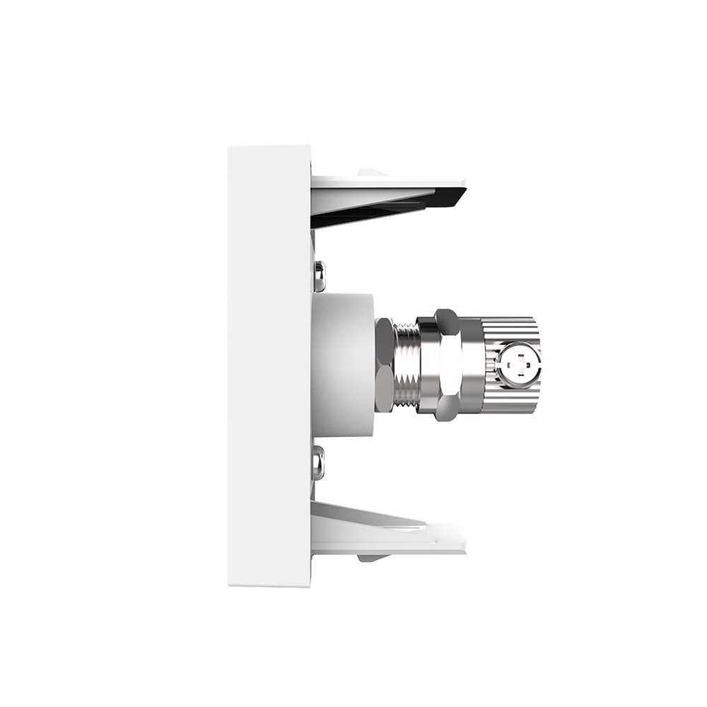 Priză TV Livolo, Metal/Plastic, 45x22.5mm, Negru - imagine 3