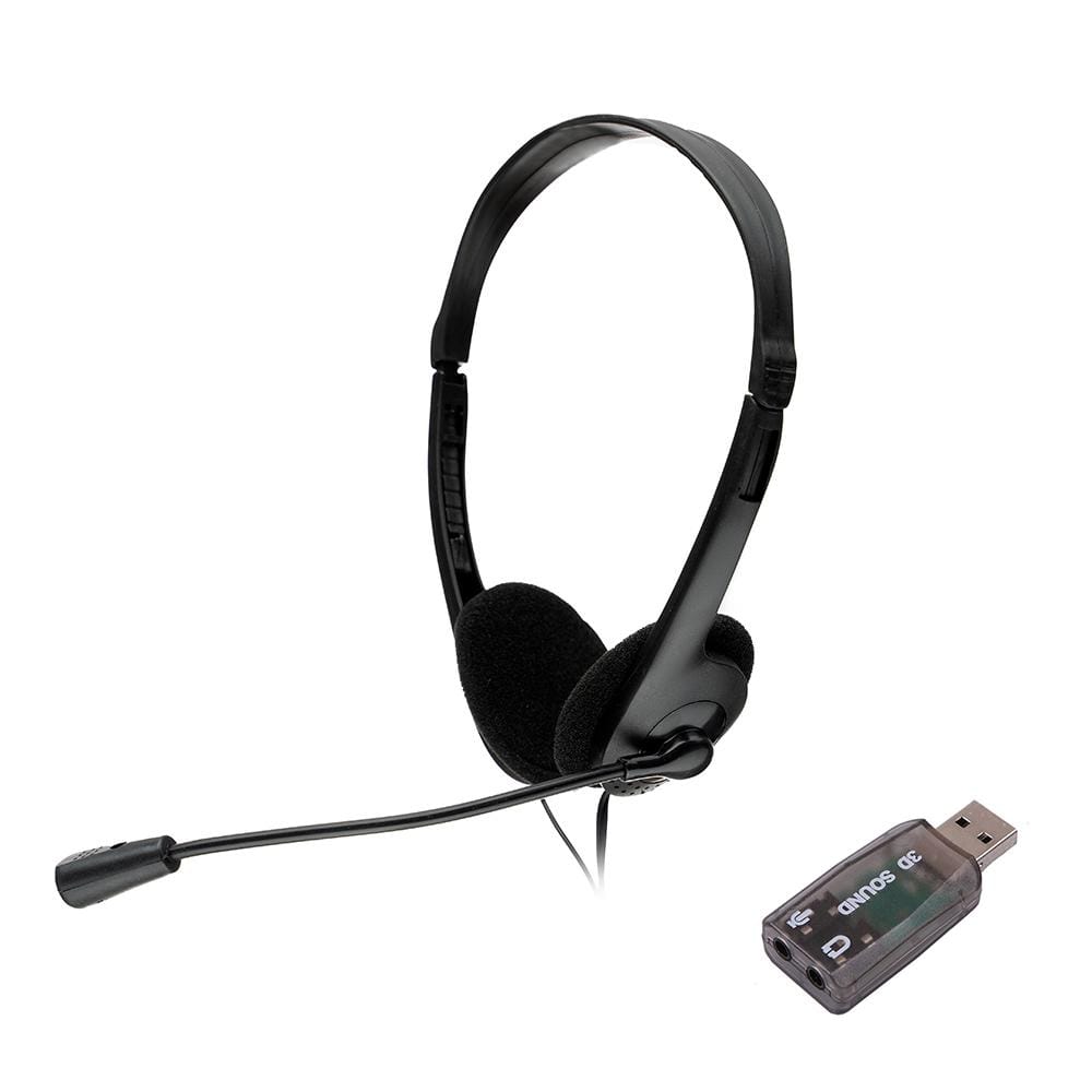 Casti Spacer cu fir USB/Jack 3.5mm pentru Call Center si Multimedia - imagine 2