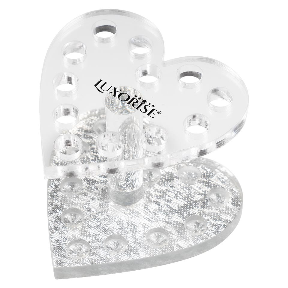 Suport Pensule Manichiura Silver Heart Luxorise