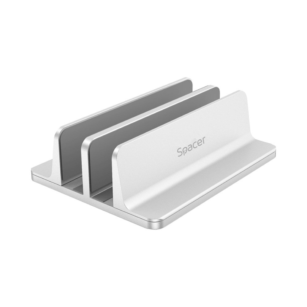 Stand Laptop Vertical Spacer SPS-Vertical Argintiu - 14-17"