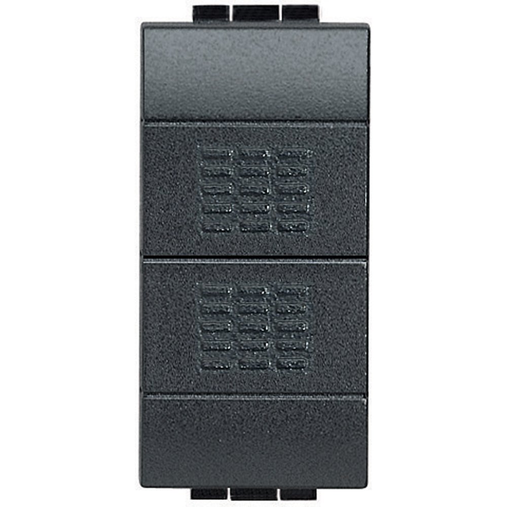 Buton Dublu Bticino Living Light 10A, Antracit