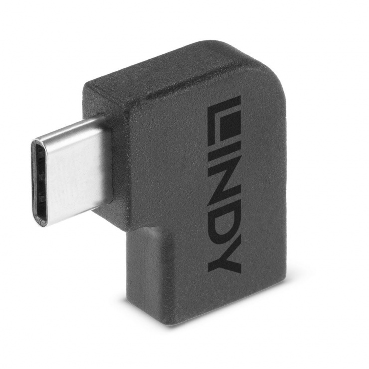 Adaptor USB-C 90° Lindy, 20Gbps