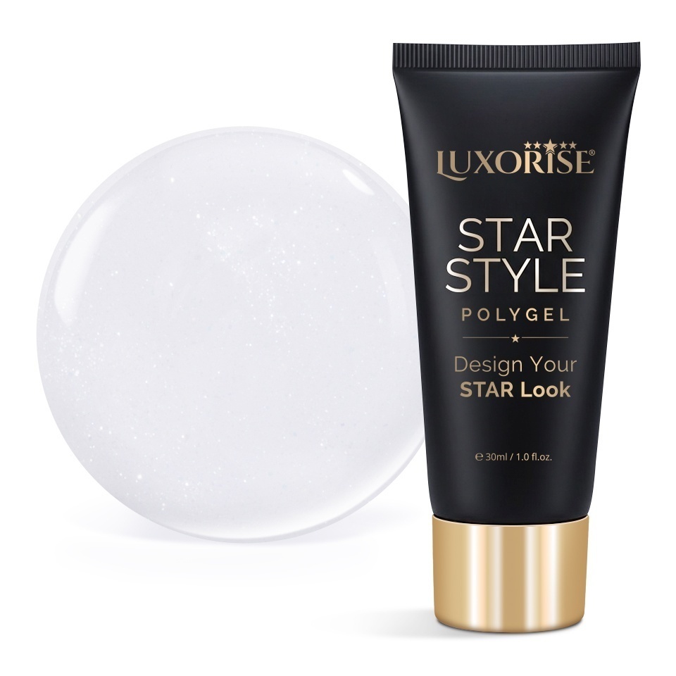 Polygel LUXORISE STAR STYLE - STAR ICON Collection, Pure Ivory, 30ml